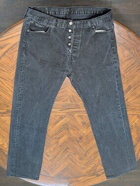 Black Levi's 501 Jeans - Men's 36x32 - Button Fly, Great Condition